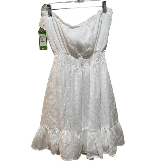 Lilly Pulitzer Quincy Strapless Dress White Size Medium - Picture 6 of 9